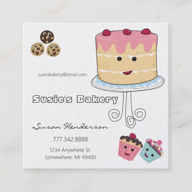 Bakery Business Card - - Customised (Front)