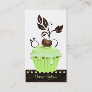 Bakery Business Card cute cupcake mint chocolate 2