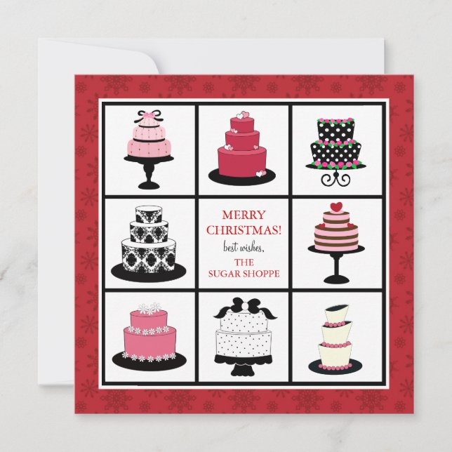 Bakery Business Christmas Cards (Front)