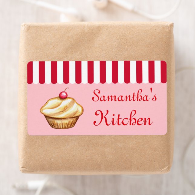 Bakery Business Custom Kitchen Cupcake Gift Labels (Insitu)