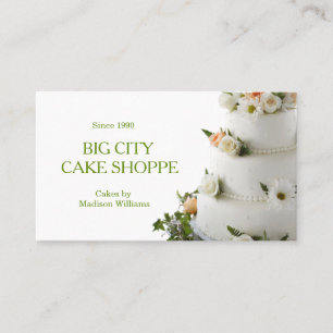 Bakery Business Elegant Cake Card