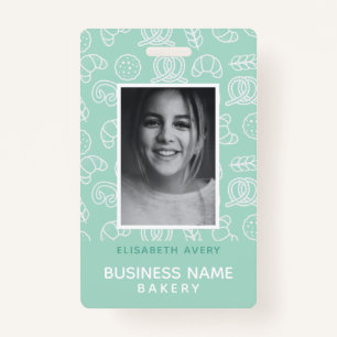 Bakery Business Photo Personalised ID Badge