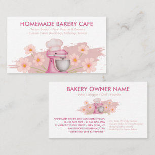 Bakery Cafes Cake Food Restaurant Recipe Business Card