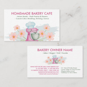Bakery Cafes Cake Food Restaurant Recipe Purple Business Card