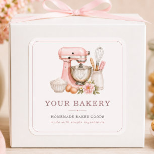 Bakery Cake Mixer Business Product Label