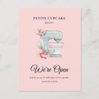 Bakery Cake mixer We're open promotional