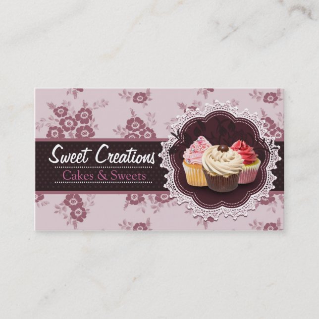 Bakery/Cakes/Sweets Creations Business Card (Front)