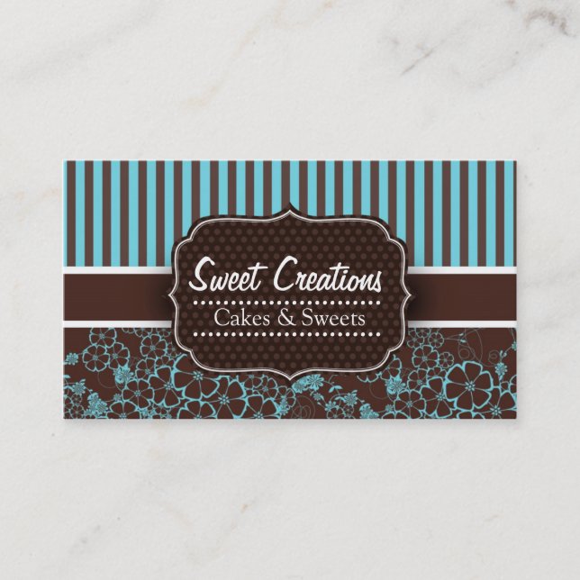 Bakery/Cakes/Sweets Creations Business Card (Front)