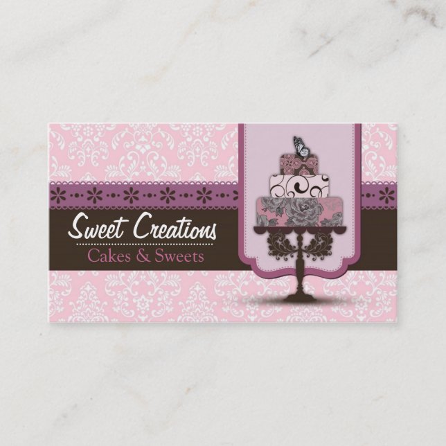 Bakery/Cakes/Sweets Creations Business Card (Front)