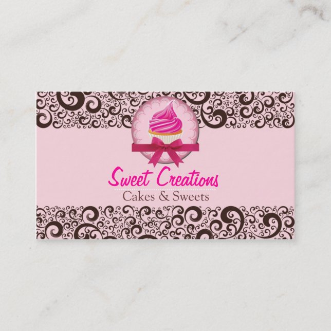 Bakery/Cakes/Sweets Creations Business Card (Front)