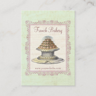 Bakery, Candy Shop, Elegant Vintage Business Card
