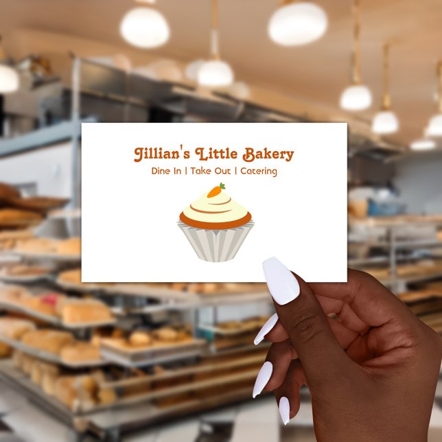 Bakery Carrot Cupcake Business Card (Creator Uploaded)