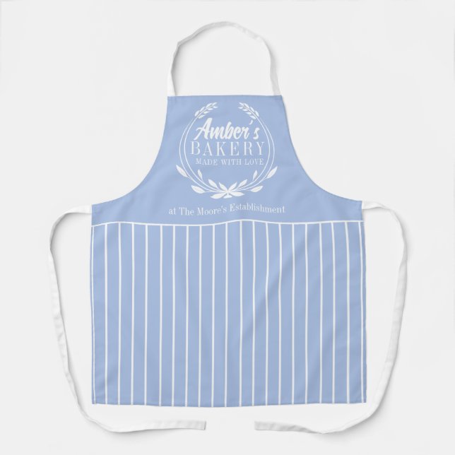 Bakery Chef Apron with wreath (Front)
