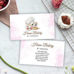 Bakery Chef Kitten Business Card
