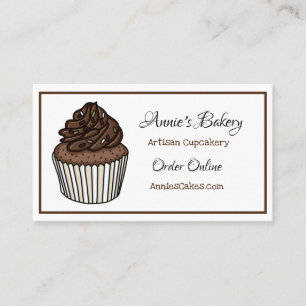 Bakery    Chocolate Sprinkled Cupcake  Business Card