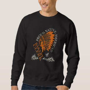 Bakery Clerk Proud Native American Job   Sweatshirt