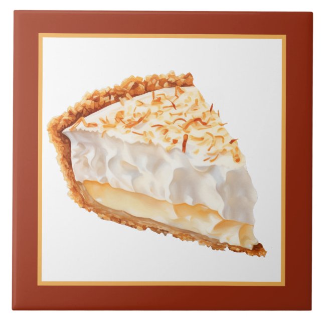 bakery Coconut pie home business crafting  Tile (Front)