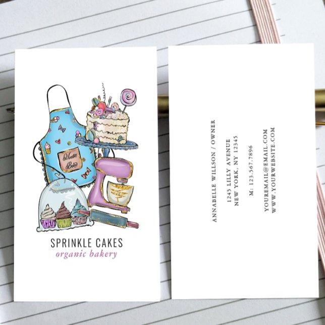 Bakery Colourful Modern Business Card (Creator Uploaded)