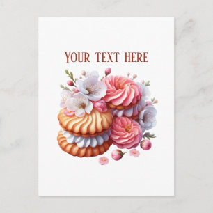 Bakery cookies add message business name postcard