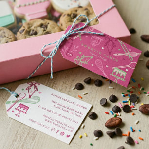 Bakery Cooking Utensils Restaurant Baked With Love Gift Tags