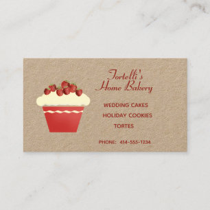 Bakery Cupcake Business Card