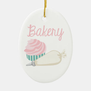 Bakery Cupcake Ceramic Tree Decoration