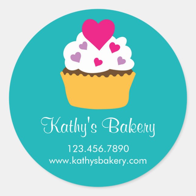Bakery Cupcake Sticker (Front)
