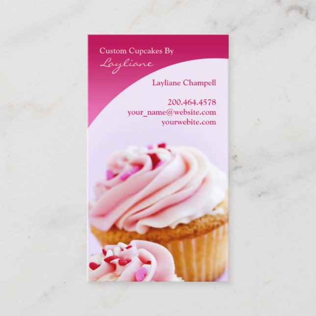Bakery Cupcakes Business Card (Front)