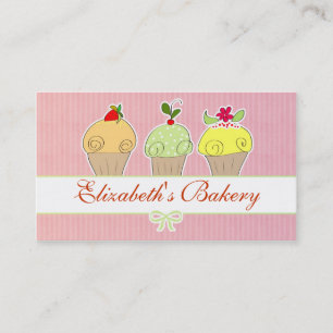 bakery cupcakes business card