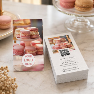 Bakery Custom Logo Photo QR Code Business Card