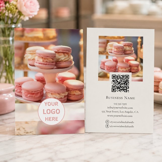 Bakery Custom Logo Photo QR Code Promotional Flyer (Bakery Custom Logo Photo QR Code Promotional Flyer)