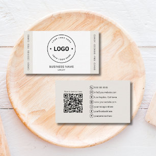 Bakery Custom Logo QR Code Business Card