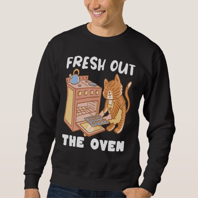 Bakery Donut Fresh from the Oven Pastry Cake Baker Sweatshirt (Front)