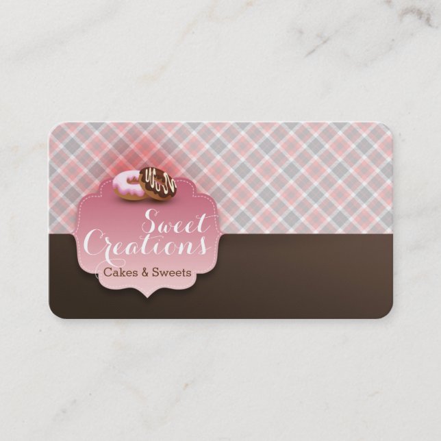Bakery Doughnuts Sweet Business Card (Front)
