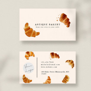 Bakery Fresh Croissant Business Card