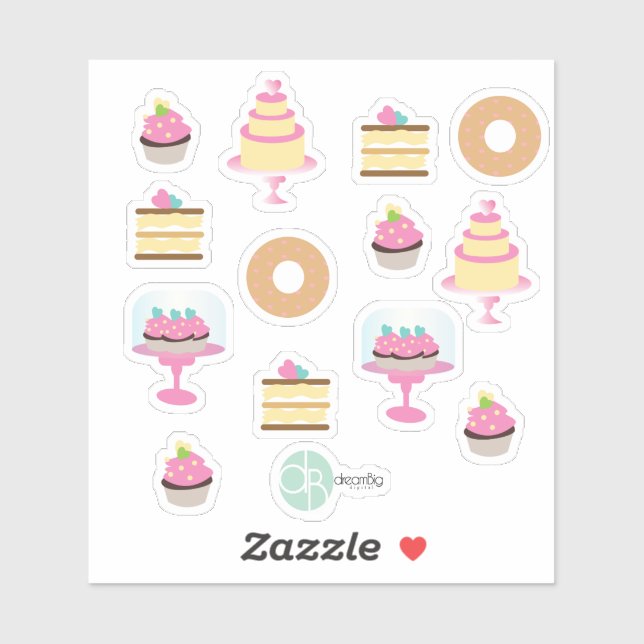 Bakery Fun Doughnut Cake Cupcake Collection Planne (Sheet)