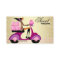 Bakery Gift Box Scooter Girl Pink Gold Icing