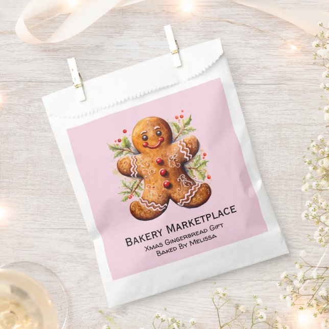 Bakery Gift Gingerbread Promo Paper Bags (Clipped)