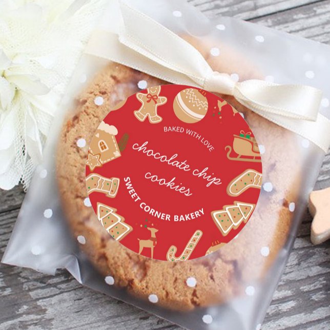 Bakery Gingerbread Holiday Baking Cookie Sticker (Bakery Gingerbread Holiday Baking Cookie Sticker)