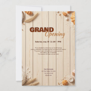 Bakery Grand Opening Invitation Template