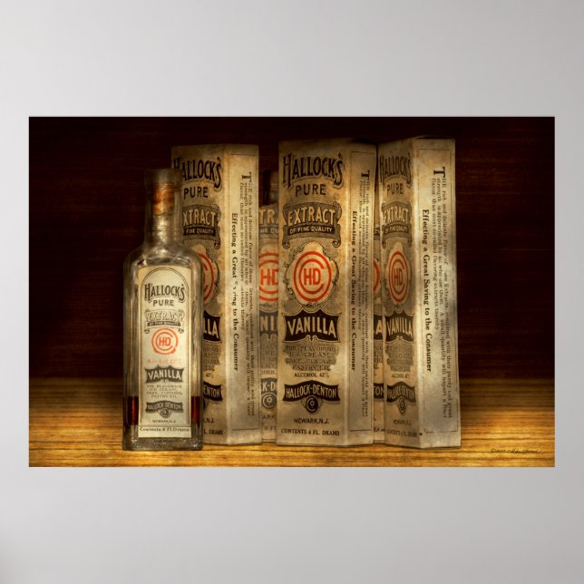 Bakery - Hallocks pure vanilla extract Poster (Front)