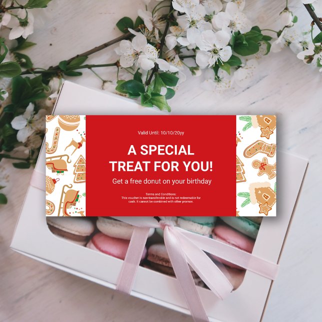 Bakery Holiday Offer Business Logo Gift Voucher (Bakery Holiday Offer Business Logo Gift Voucher)