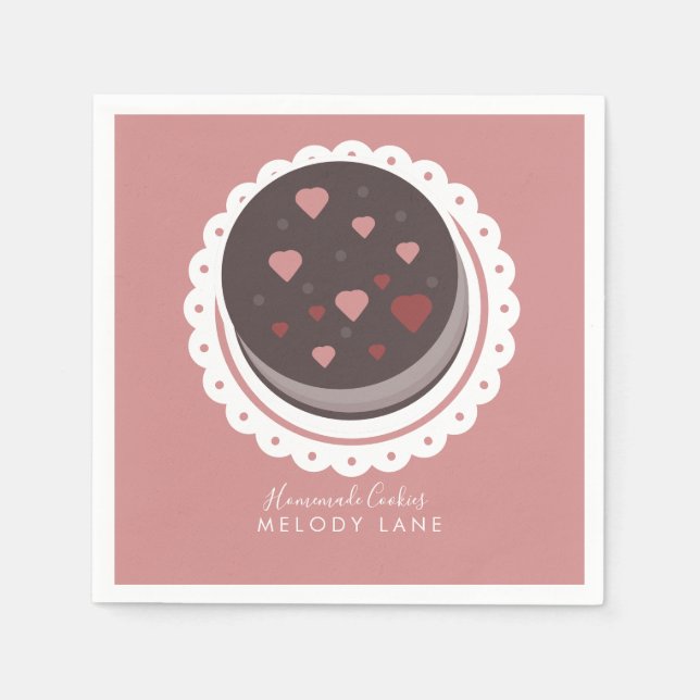 Bakery Homemade Cookies Biscuits Dolly  Napkin (Front)