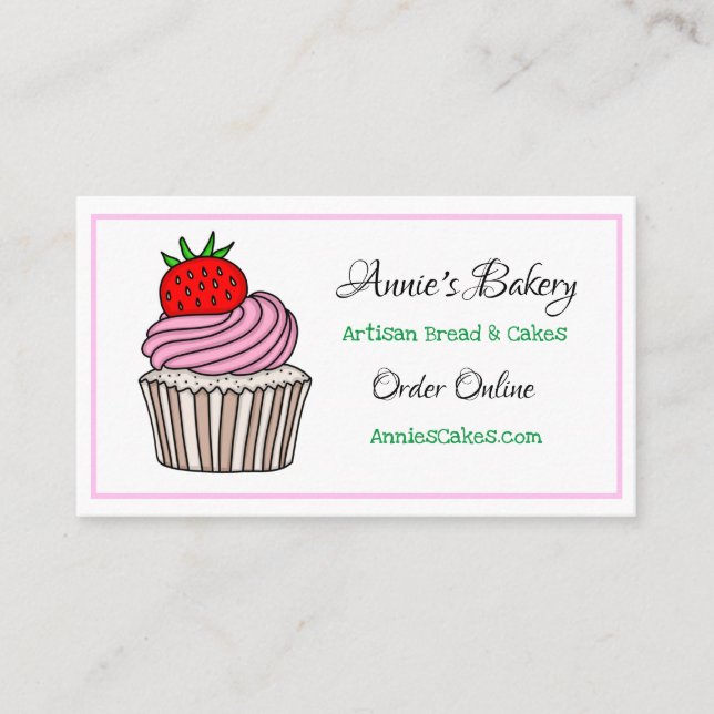 Bakery | Ice Cream Cake Baking  Business Card (Front)