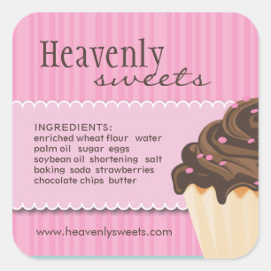 Bakery Ingredients Stickers