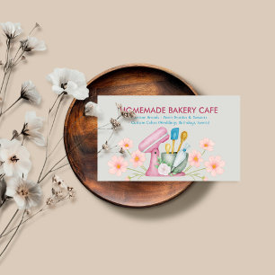 Bakery Kitchen Cafes Cake Business Card