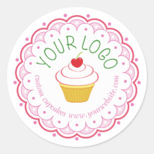 Bakery Large Round Sticker Labels Custom Printed