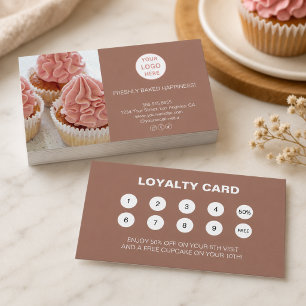 Bakery Logo Business Reward Loyalty Card