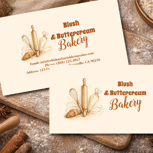 Bakery Logo Pastry Shop Branding Business Card