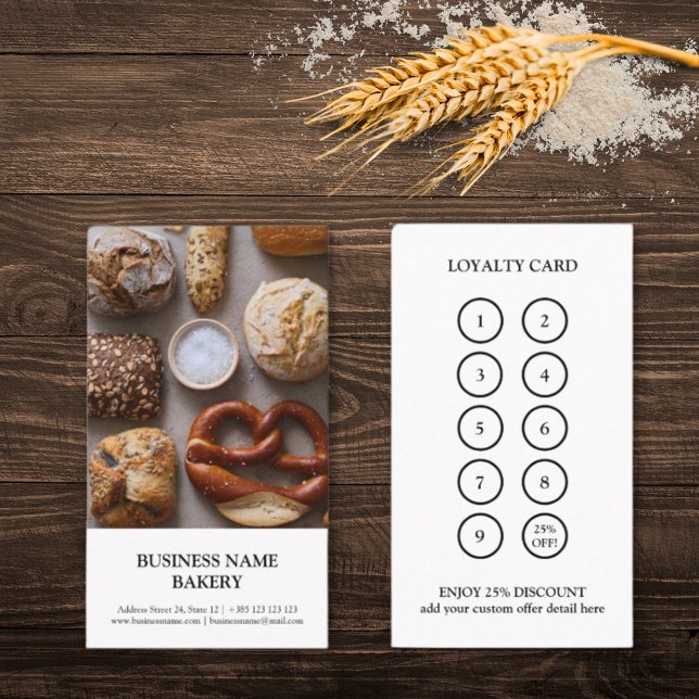 Bakery Modern Photo Loyalty Card  (Creator Uploaded)